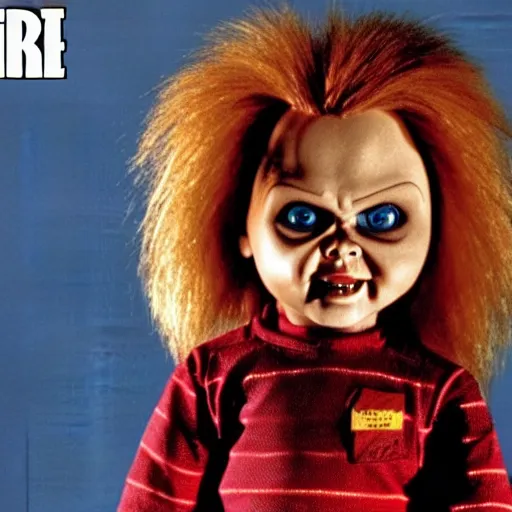 Image similar to Chucky the killer doll from the movie Child's Play