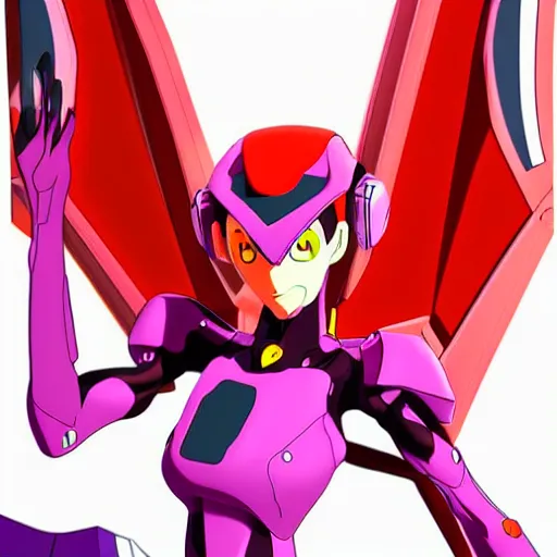 Prompt: a photo realistic digital art of the character EVA-01 from the anime series Neon Genesis Evangelion