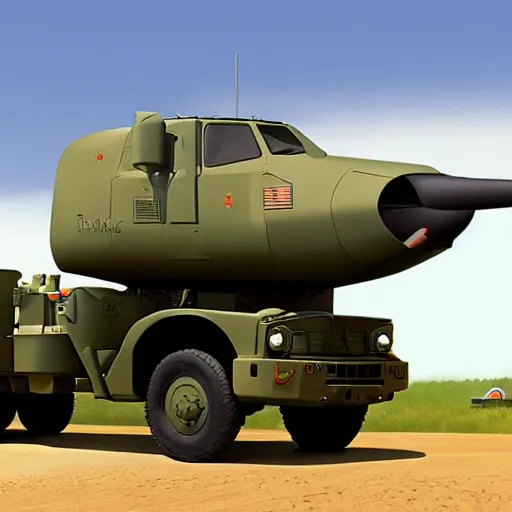 Prompt: HIMARS with missile, Pixar, detailed