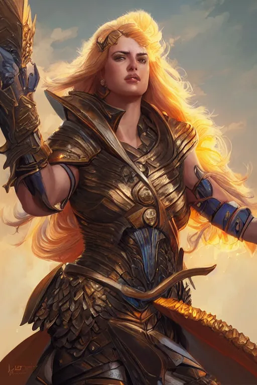 Image similar to amazon valkyrie athena, d & d, fantasy, portrait, highly detailed, headshot, digital painting, trending on artstation, concept art, sharp focus, illustration, art by artgerm and greg rutkowski and magali villeneuve