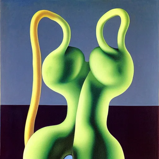 Image similar to magritte painting of abdominal aortic aneurysm