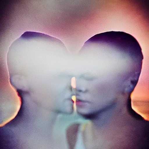 Image similar to double exposure of love, love is the most relevant theme, love is infinity, love os begin of all, 8 k resolution, artistic mode, artistic, trending on instagram, long exposure