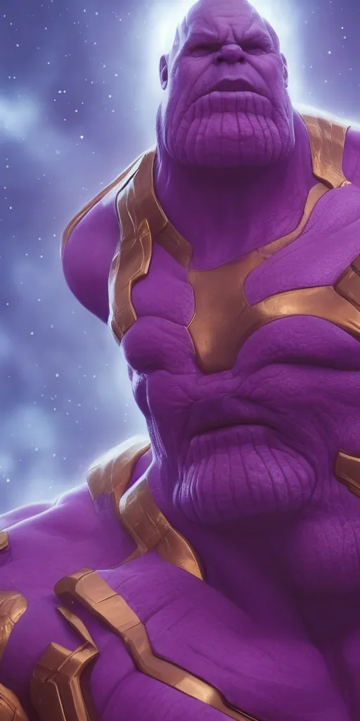 Image similar to Thanos is Santa, hyperdetailed, artstation, cgsociety, 8k