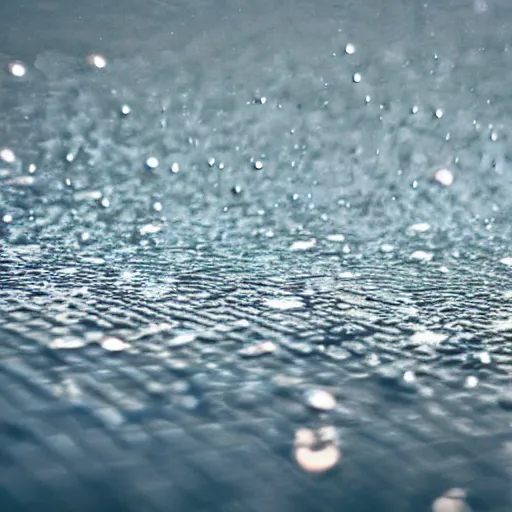 Image similar to close up of a puddle reflecting the night sky, complex, high detail