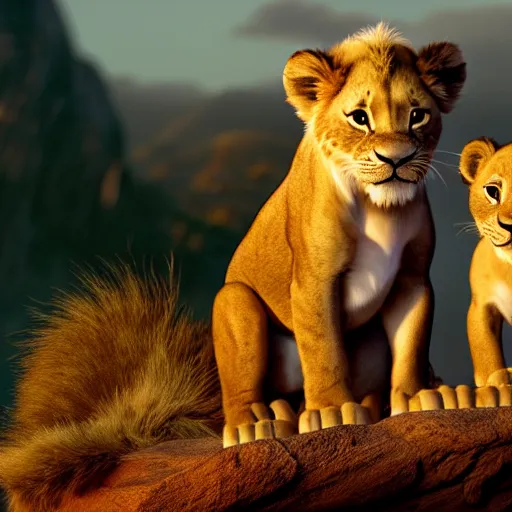 Image similar to live action disney lion king movie with house cats, high detail 8k resulution, oscar award winning, cinematc lighting, anatomically correct