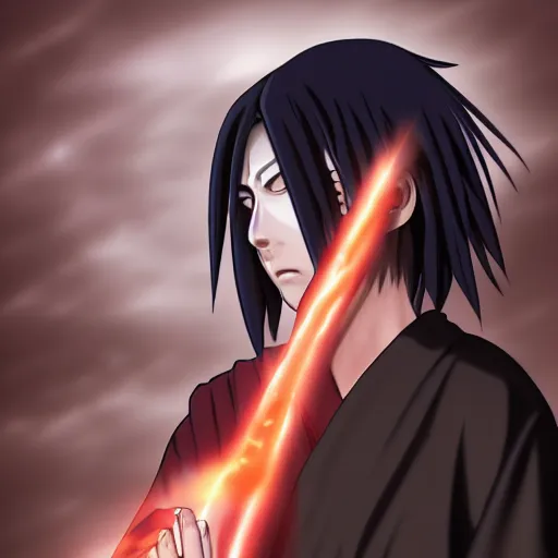 Prompt: Itachi portrait, dynamic lighting, stunning visuals, photorealism, realism, hyper realistic, 8k