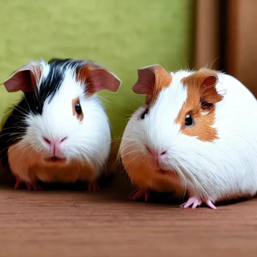 Image similar to guinea pigs working on tiny cute computers, illustration in the style of Beatrix Potter