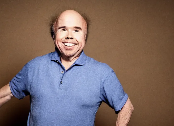 Image similar to studio portrait photo still of 3 5 year old clint howard!!!!!!!! at age 3 5 3 5 years old 3 5 years of age!!!!!!! surrounded by frogs, 8 k, 8 5 mm f 1. 8, studio lighting, rim light, right side key light