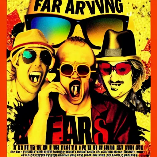 Prompt: Fear and Loathing in Las Vegas alternate movie poster