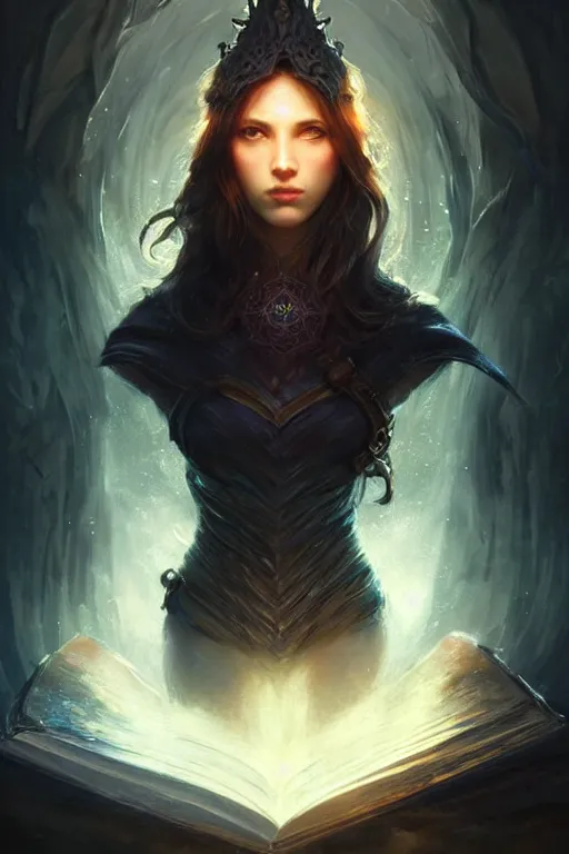 Prompt: Front portrait of mage, full body, fine art, awesome fantasy book cover on Pinterest, award winning, dark fantasy landscape, fantasy magic, intricate, elegant, sharp focus, cinematic lighting, highly detailed, digital painting, concept art, art by WLOP and Artgerm and Greg Rutkowski, masterpiece, trending on artstation, 8K