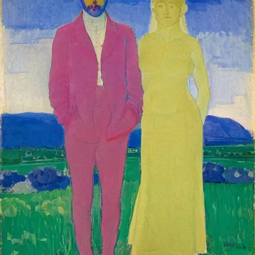 Image similar to man and woman by cuno amiet