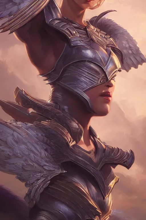 Image similar to amazon valkyrie athena, d & d, fantasy, portrait, highly detailed, headshot, digital painting, trending on artstation, concept art, sharp focus, illustration, art by artgerm and greg rutkowski and magali villeneuve