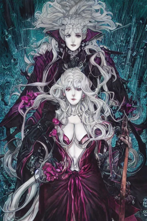 Image similar to shalltear bloodfallen by akihiko yoshida and ayami kojima