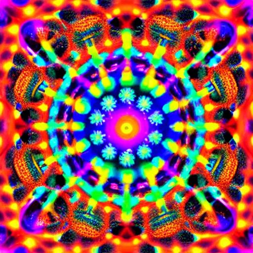 Image similar to n image that helps to create new neural connections, psychedelic colors, 3 d projection, matrix 2 5 5 5