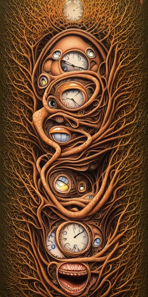 Image similar to endless eons of time's essence stripped away by neglect and decay. naoto hattori, oil on canvas