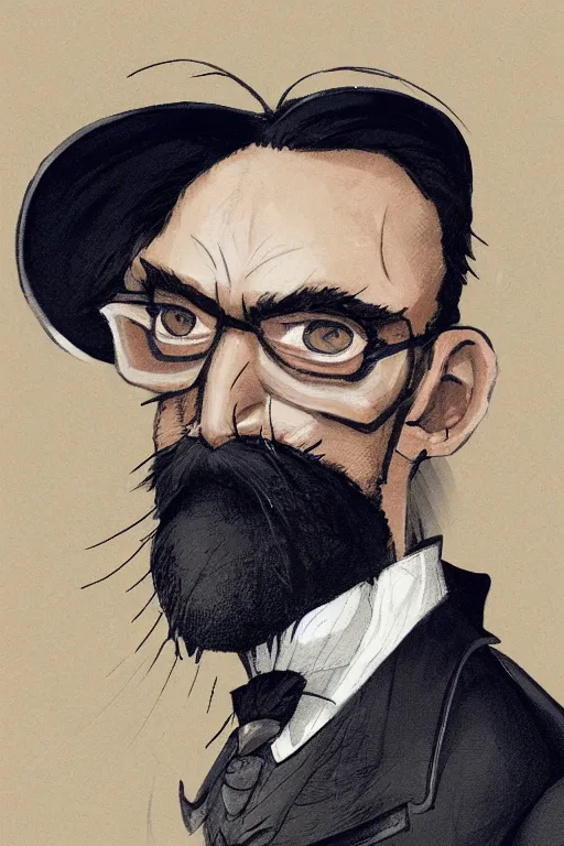 Prompt: a portrait of a handsome spider wearing a monocle and a victorian suit, character art, headshot, trending on artstation