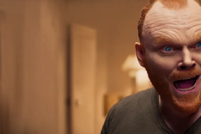 Prompt: a film still of Bill burr in cats, high quality