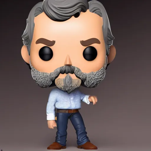 Image similar to studio photograph of a Hugh Laurie funko pop, 8k, detailed, product photography, studio lighting