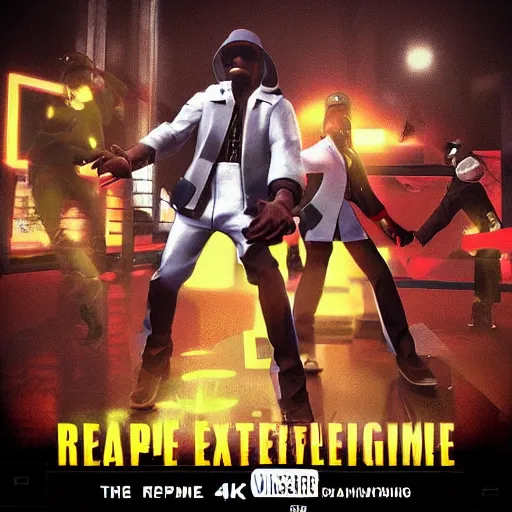 PUBLIC ENEMY RAP GROUP JRPG PS2 COVER UNREAL ENGINE | Stable Diffusion