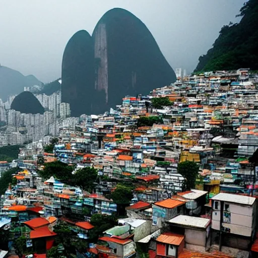 Prompt: rio de janeiro favela, wong kar wai, hyper - realistic, 8 k