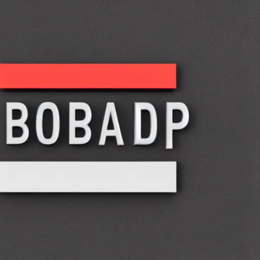 Image similar to Logo of the company BobCorp specialized in 3D printing by Paul Rand