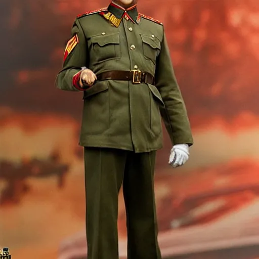 Image similar to hot toys Joseph Stalin, full body and face