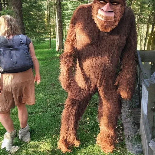 Prompt: sasquatch costume, craigslist photo