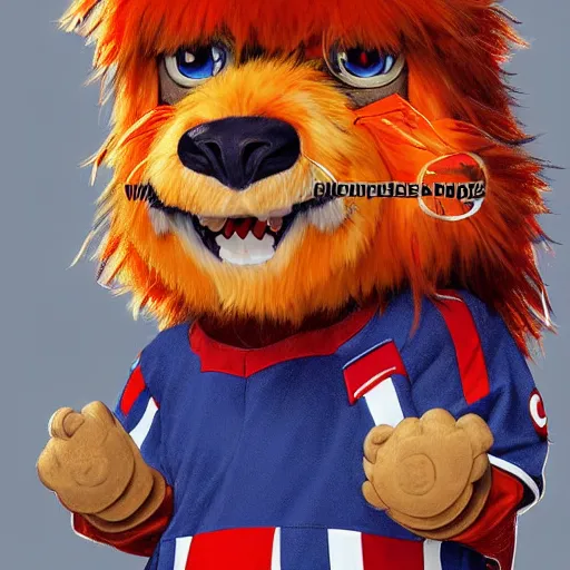 Image similar to anime Portrait of Youppi the Habs Montreal Canadiens Mascot as a very cute powerful and friendly pokemon, highly detailed anime, high evolution, 1990s, legendary, smooth, sharp focus, dynamic lighting, intricate, trending on ArtStation, illustration pokemon, art by WLOP