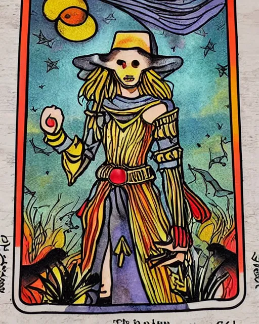 Image similar to tarot art voodoo magick realm cast