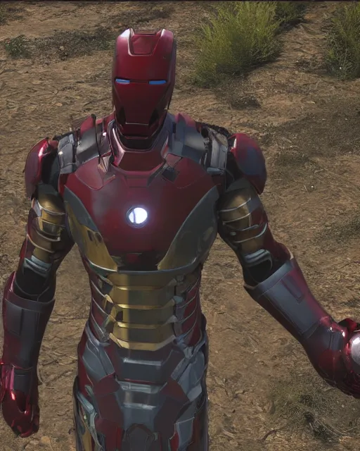 Prompt: robust bulky and sleek iron man suit in red dead redemption 2, cinematic, photorealistic