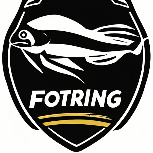 Prompt: a vector logo of a fishing business