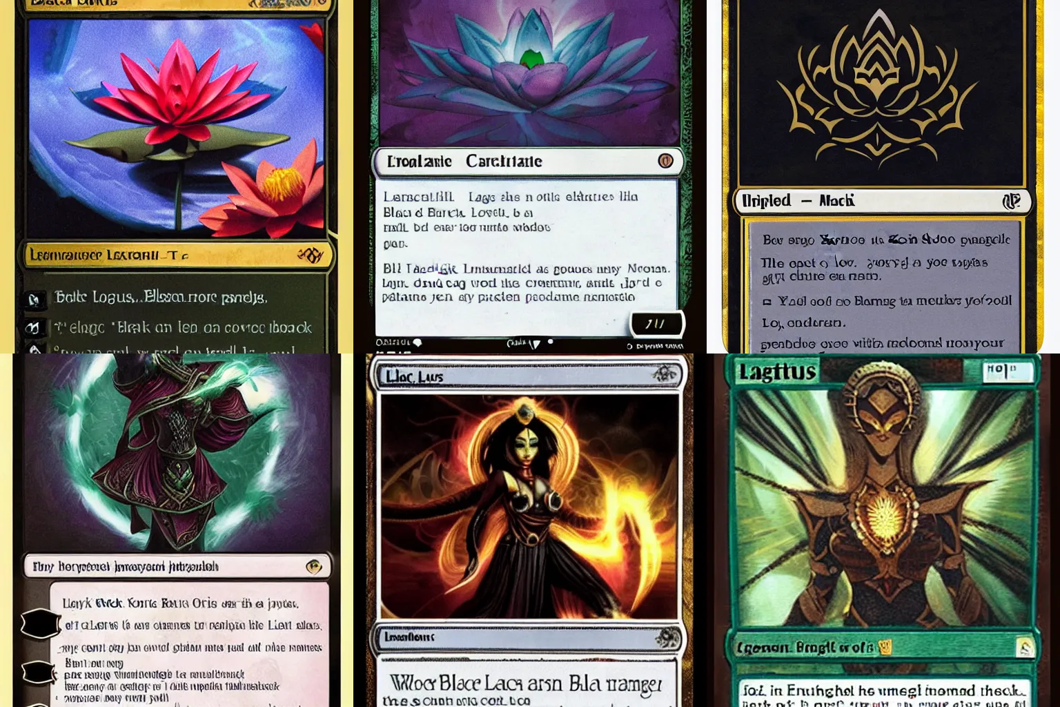 Prompt: Black Lotus, Magic the Gathering card