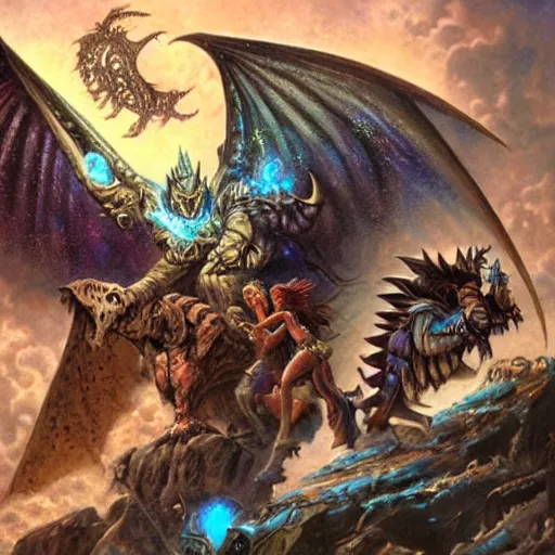 Prompt: the astral plane, dungeon and dragons by James Gurney