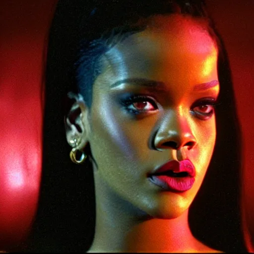 Image similar to rihanna as the t 1 0 0 0 in terminator 2 : judgment day ( 1 9 9 1 ), 8 k wide shot