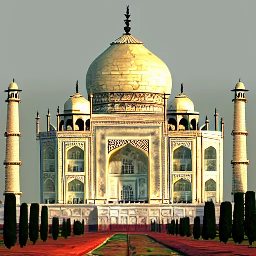 Image similar to Taj Mahal made of cheese