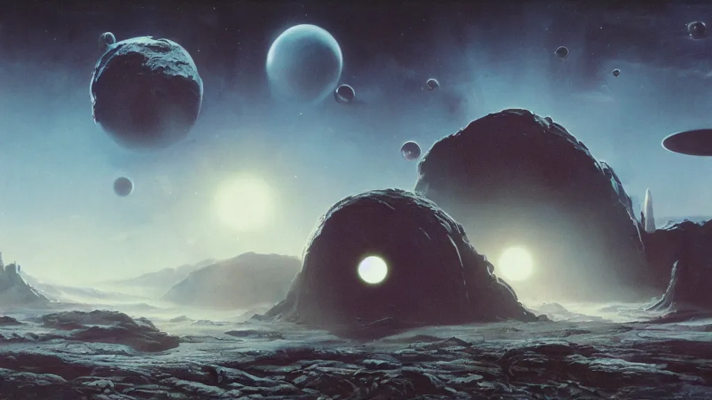 Image similar to alien planet by arthur haas, cinematic matte painting