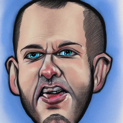 Image similar to andrew tate, caricature