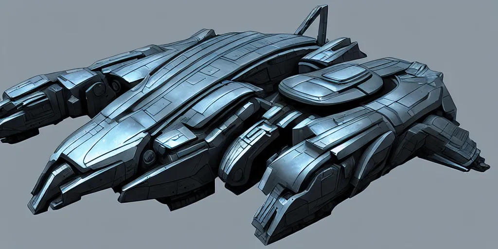 Image similar to an armored futuristic sci fi vehicle