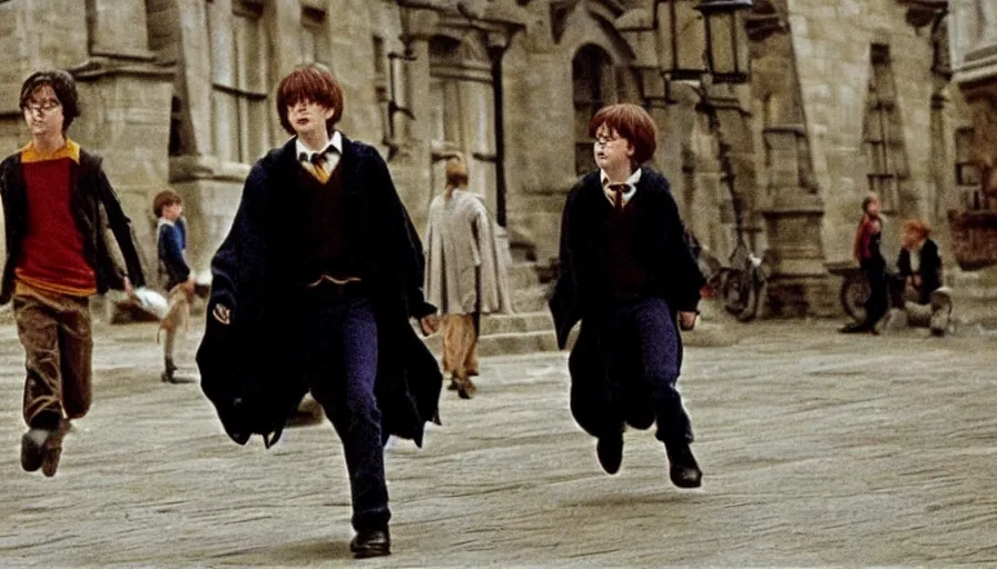 Prompt: still from a Harry Potter movie made in the 80’s