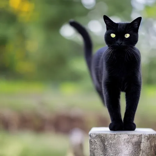 Image similar to black cat with red eyes, canon eos r 3, f / 1. 4, iso 2 0 0, 1 / 1 6 0 s, 8 k, raw, unedited, symmetrical balance, in - frame