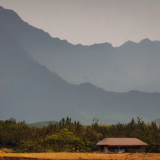 Image similar to a building in a stunning landscape by ken yeang