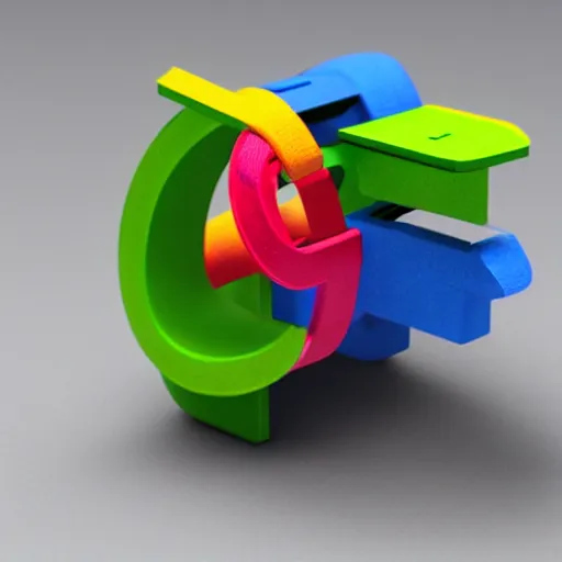 Image similar to colorful 3 d printed object by johannes itten, photograph, f / 4. 0, very sharp!!!