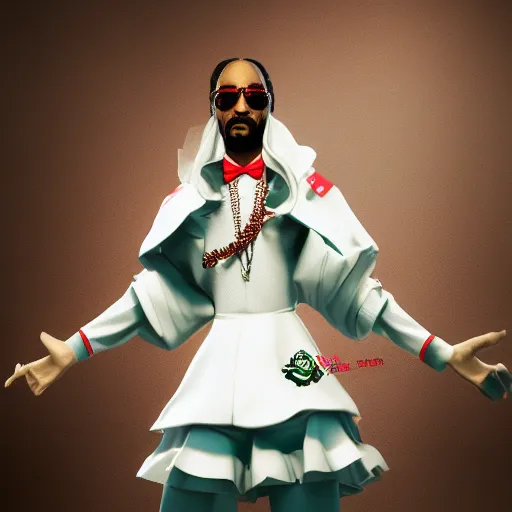 Prompt: Snoop Dogg in a maids outfit, hyperdetailed, artstation, cgsociety, 8k