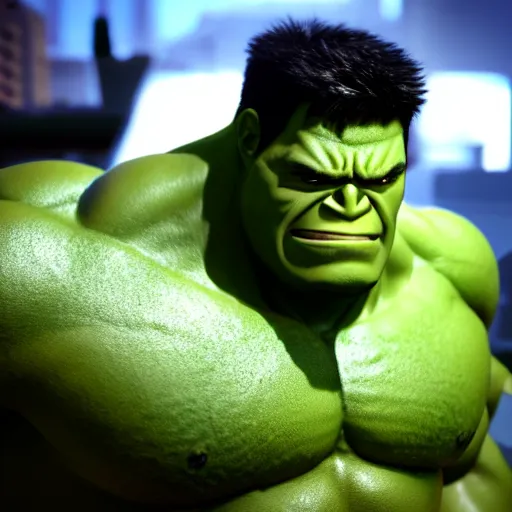 Prompt: render of a very beautiful 3d anime Baby Hulk, medium shot, mid-shot, highly detailed, trending on Artstation, Unreal Engine 4k