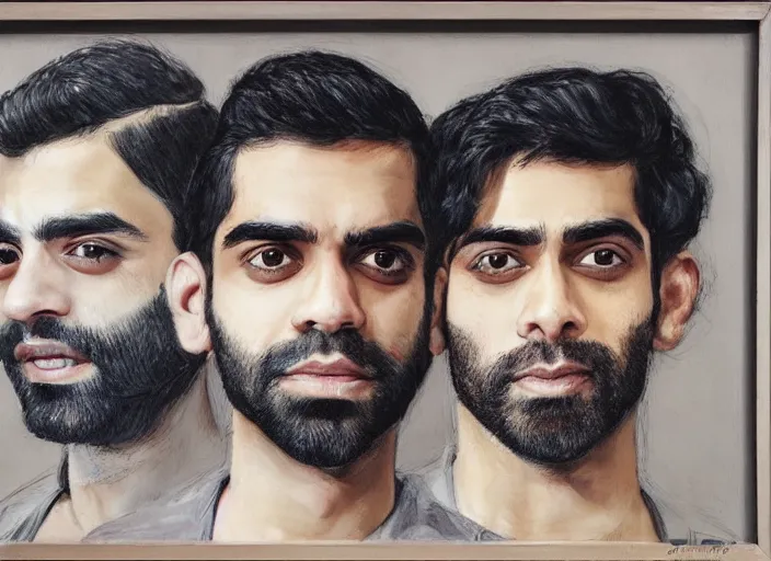 Image similar to a highly detailed beautiful portrait of rahul kohli, james gurney, james jean