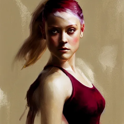 Prompt: Portrait of Olivia Taylor Dudley as a Ballerina by Ruan Jia and Mandy Jurgens and Artgerm and william-adolphe bouguerea, highly detailed, trending on artstation, award winning,