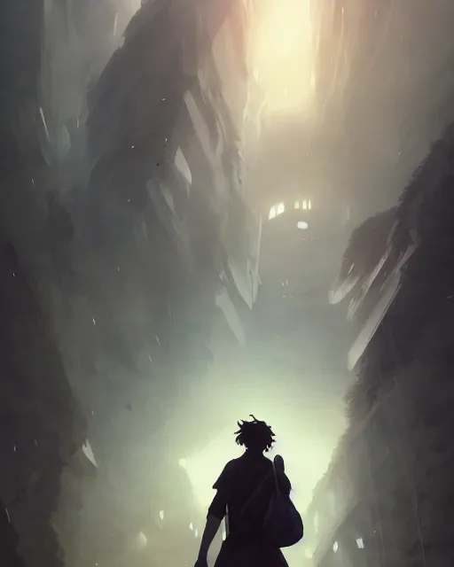 Image similar to ghostly vertical figures in dark smoke, scenic full shot, ambient lighting, detailed face, by makoto shinkai, stanley artgerm lau, wlop, rossdraws, no people