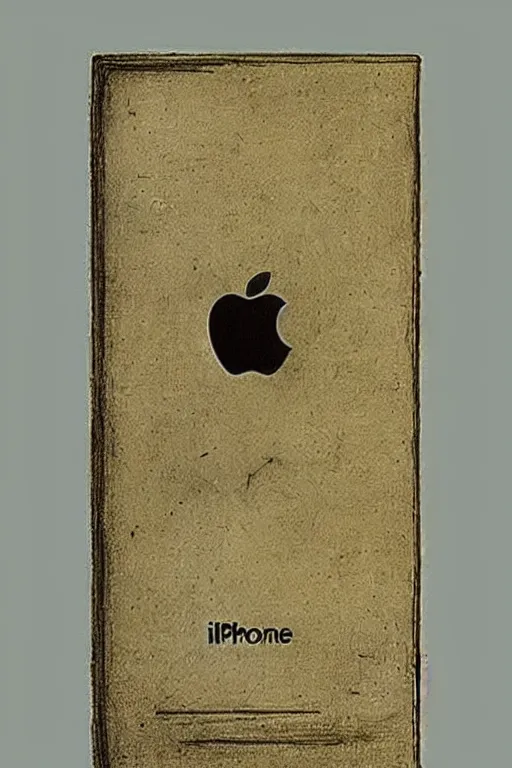 Image similar to “Early drawing of iPhone by Leonardo da Vinci”