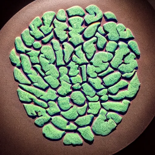 Prompt: A brain entranced by hypnotic rip tides, rivaling shards of hash mix art