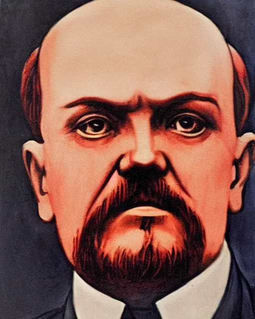 Image similar to vladimir illich lenin, leader of the world proletariat, socialist realism, art art, good quality